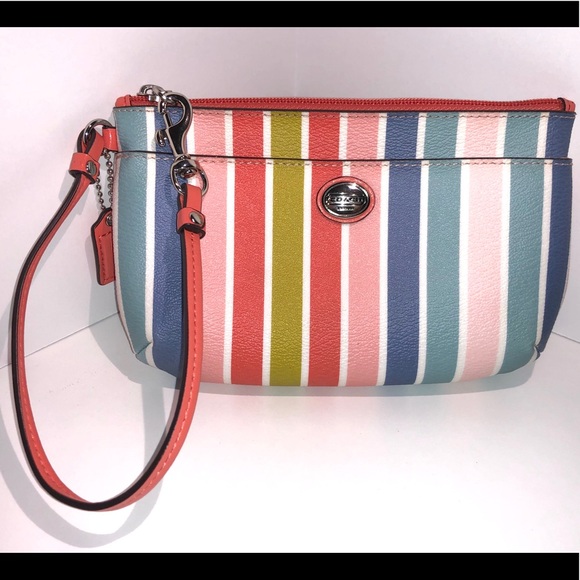 Coach Handbags - Coach Peyton multicolored wristlet